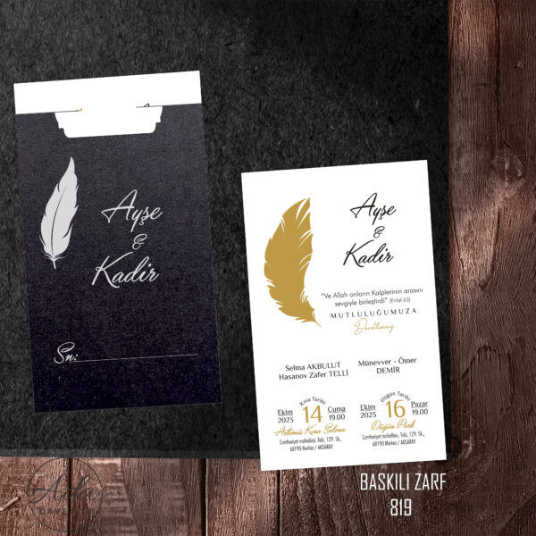 Ada Davetiye Dik Model KDK819