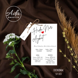 Ada Davetiye Ekonomik Model EK5133