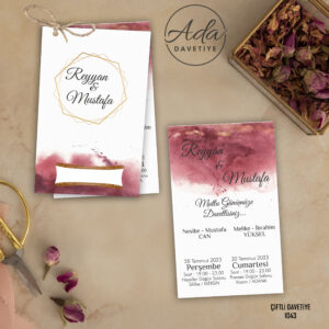 Ada Davetiye İkiz Model İKZ1043
