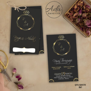 Ada Davetiye İkiz Model İKZ1047