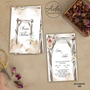 Ada Davetiye İkiz Model İKZ1048