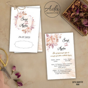 Ada Davetiye İkiz Model İKZ1049