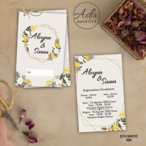 Ada Davetiye İkiz Model İKZ1050