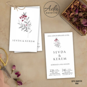 Ada Davetiye İkiz Model İKZ1040
