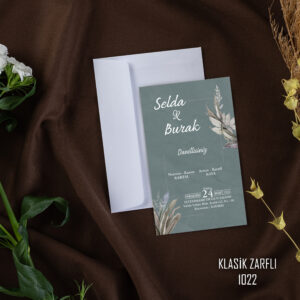 Ada Davetiye Klasik Zarflı Model KLSK1022